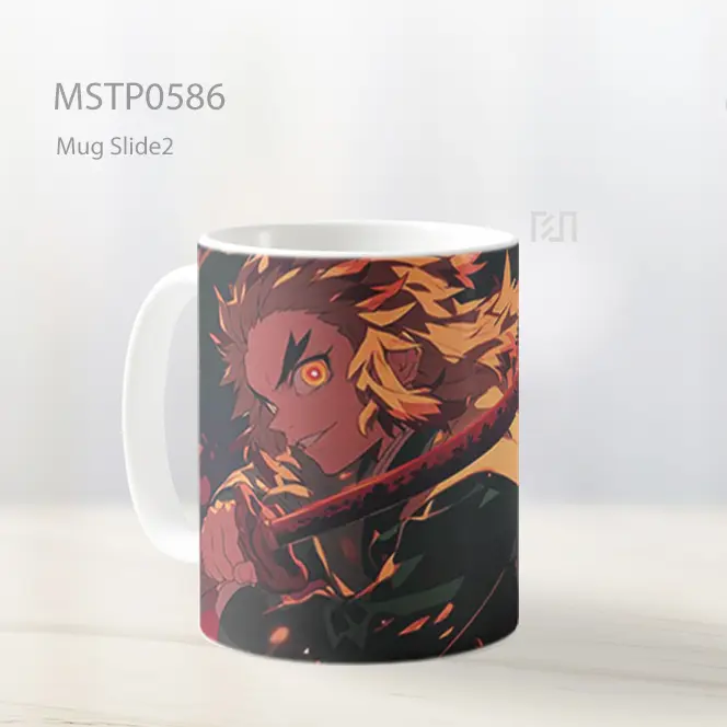 Demon Slayer Rengoku Pilar Api Mug MSTP0586 - All-side / Desain