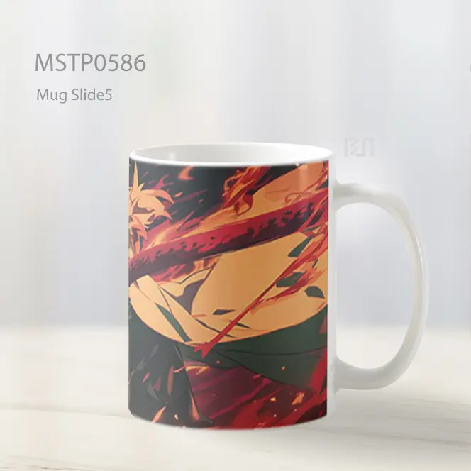 Demon Slayer Rengoku Pilar Api Mug MSTP0586 - All-side / Desain