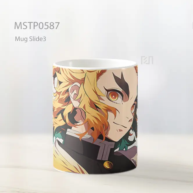 Demon Slayer Rengoku Putih Mug MSTP0587 - All-side / Desain