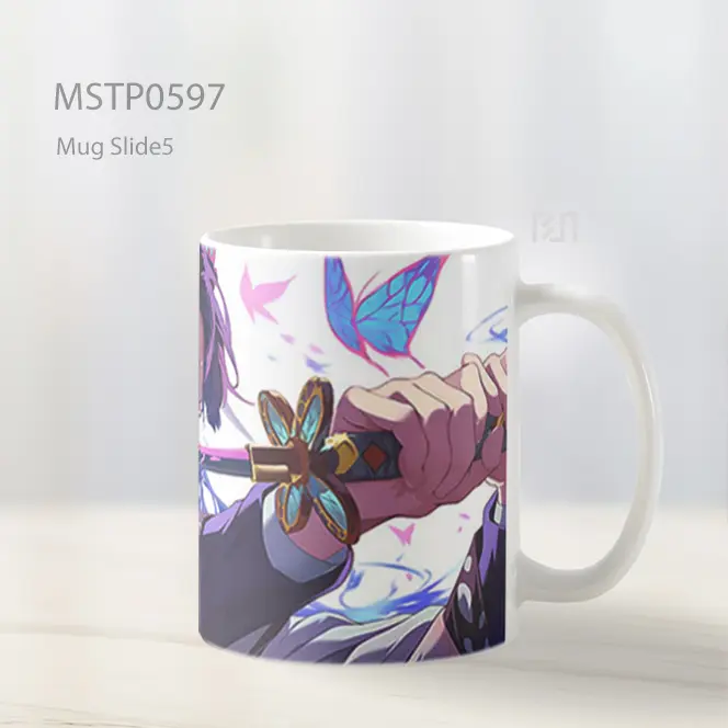 Demon Slayer Shinobu Kocho Pedang Kupu Kupu Mug MSTP0597 - All-side / Desain