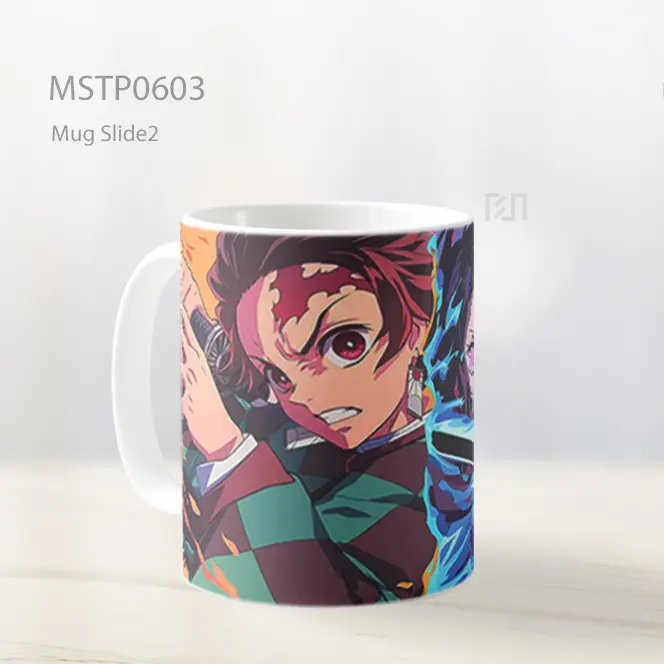 Demon Slayer Tanjiro And Nezuko Aksi Mug MSTP0603 - All-side / Desain