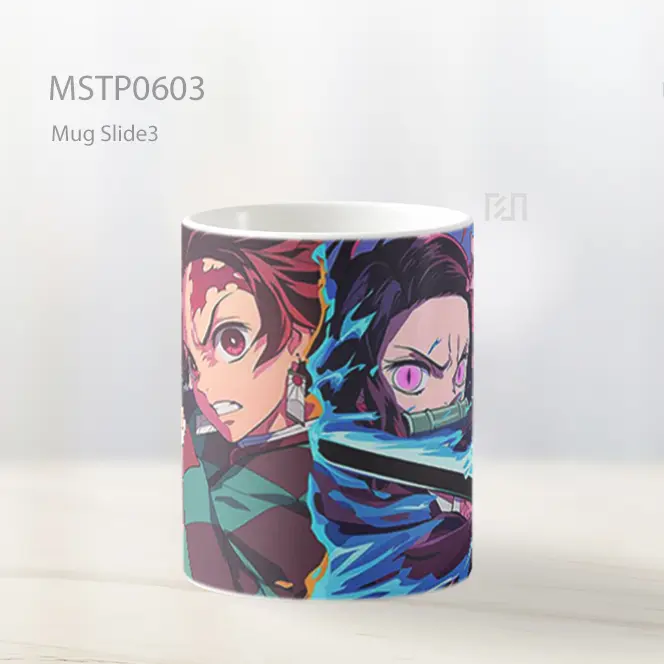 Demon Slayer Tanjiro And Nezuko Aksi Mug MSTP0603 - All-side / Desain