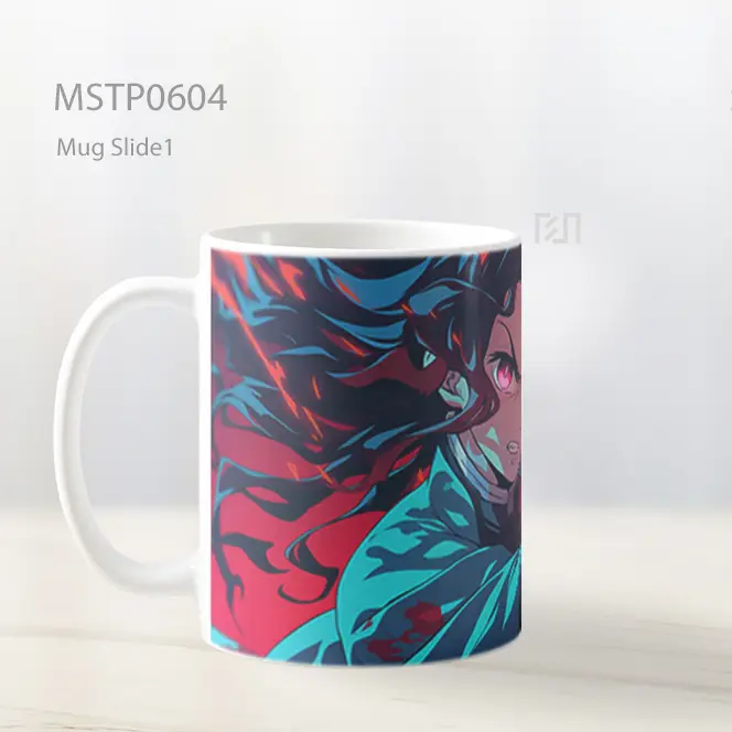 Demon Slayer Tanjiro Blood Splash Mug MSTP0604 - All-side / Desain