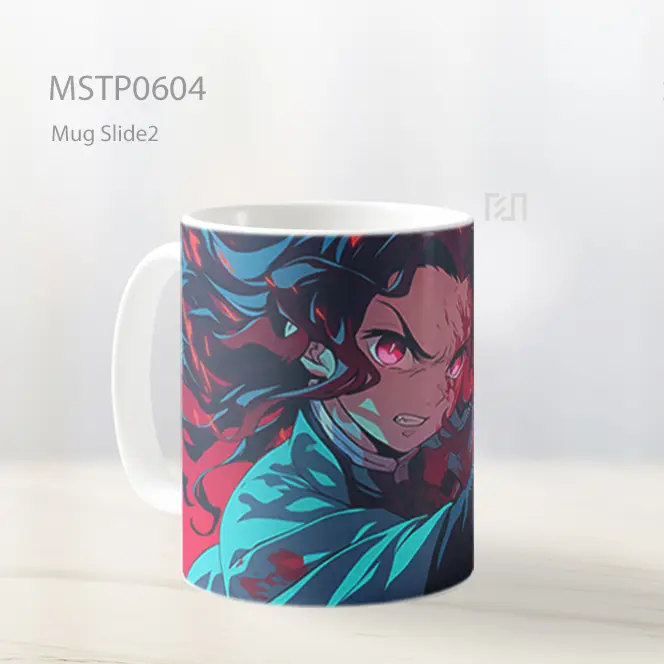 Demon Slayer Tanjiro Blood Splash Mug MSTP0604 - All-side / Desain