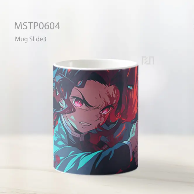 Demon Slayer Tanjiro Blood Splash Mug MSTP0604 - All-side / Desain