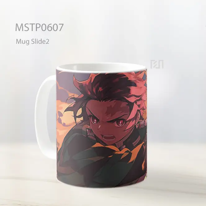 Demon Slayer Tanjiro Hinokami Kagura Mug MSTP0607 - All-side / Desain