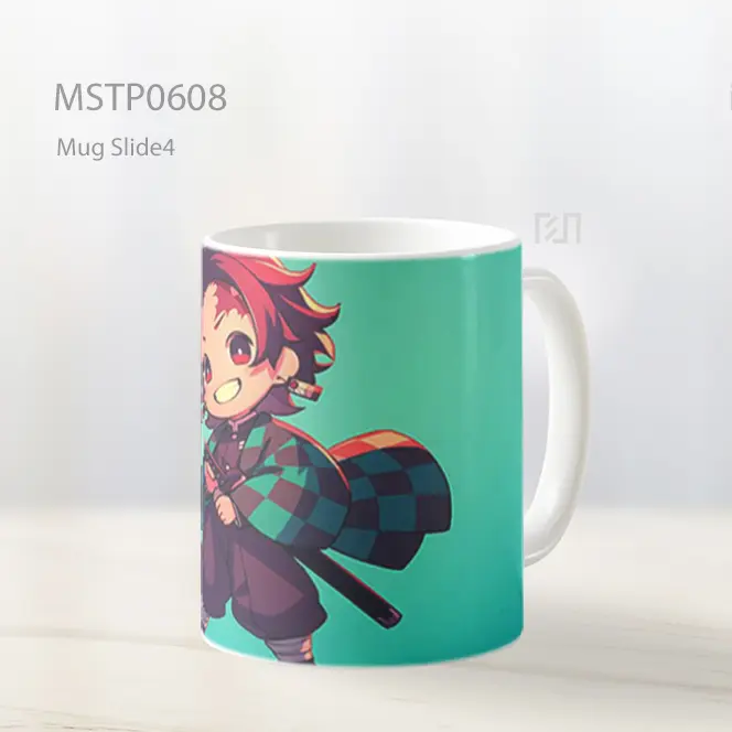 Demon Slayer Tanjiro Jubah Hijau Hitam Mug MSTP0608