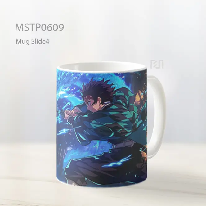 Demon Slayer Tanjiro Kamado Dengan Pedang Nichirin Mug MSTP0609
