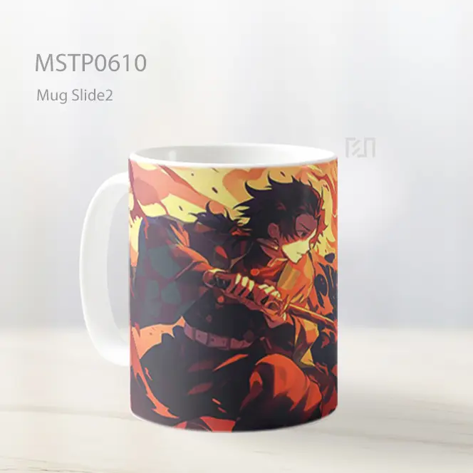 Demon Slayer Tanjiro Kamado Epik Scene Mug MSTP0610 - All-side / Desain