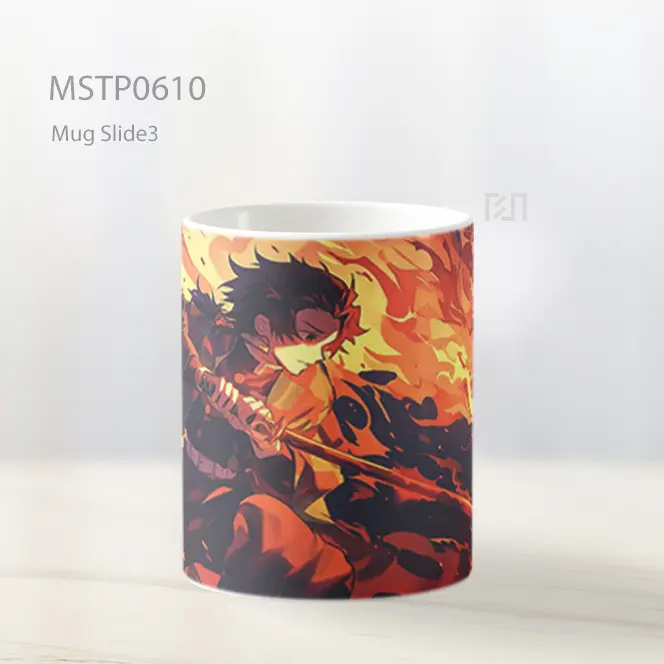 Demon Slayer Tanjiro Kamado Epik Scene Mug MSTP0610 - All-side / Desain