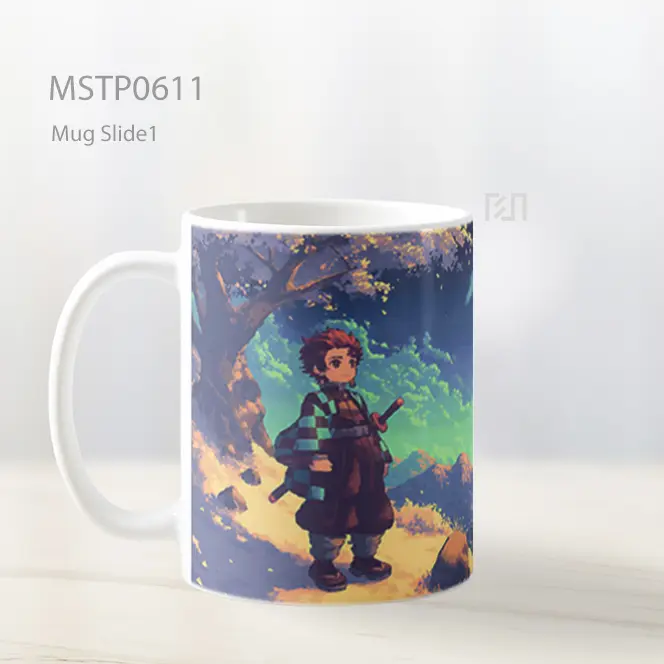 Demon Slayer Tanjiro Kamado Glowing Landscape Mug MSTP0611 - All-side / Desain