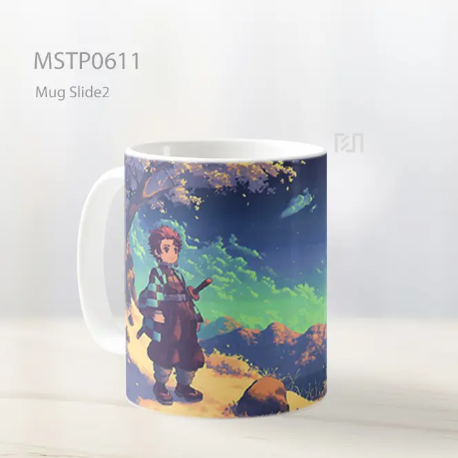 Demon Slayer Tanjiro Kamado Glowing Landscape Mug MSTP0611 - All-side / Desain