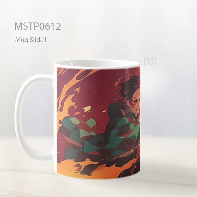Demon Slayer Tanjiro Kamado Nafas Api Mug MSTP0612 - All-side / Desain