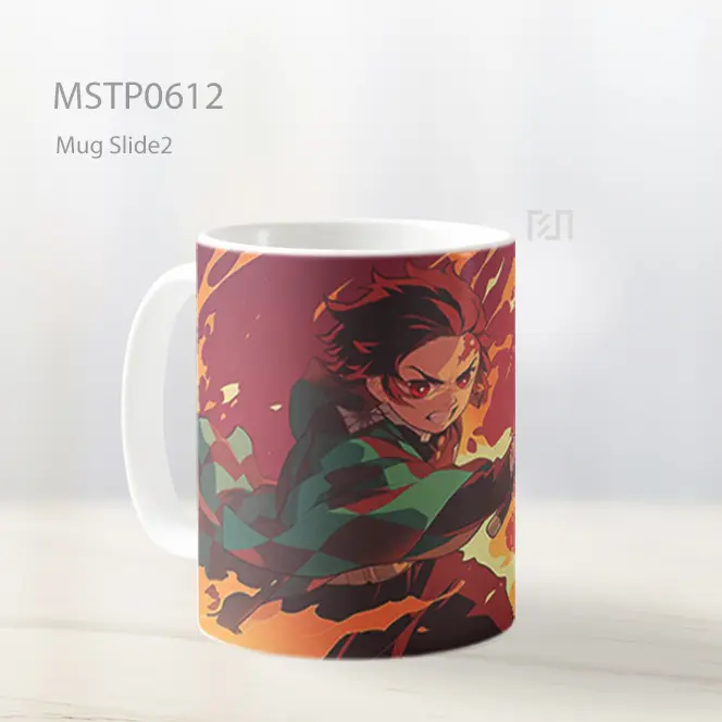 Demon Slayer Tanjiro Kamado Nafas Api Mug MSTP0612 - All-side / Desain
