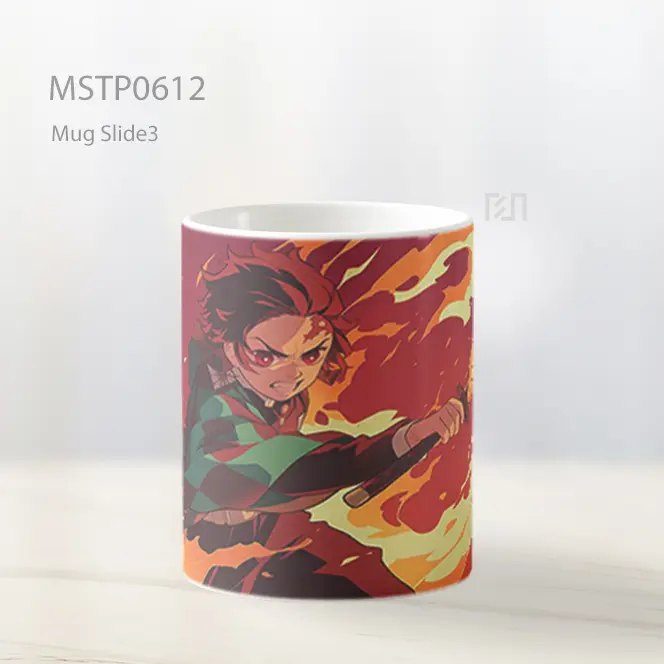 Demon Slayer Tanjiro Kamado Nafas Api Mug MSTP0612 - All-side / Desain