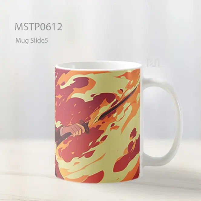 Demon Slayer Tanjiro Kamado Nafas Api Mug MSTP0612 - All-side / Desain