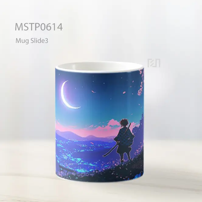 Demon Slayer Tanjiro Kamado Pixel Mug MSTP0614 - All-side / Desain