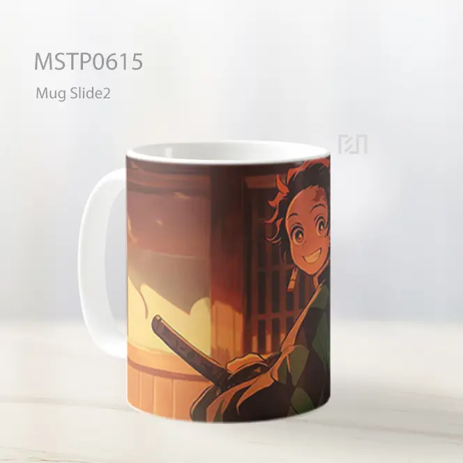 Demon Slayer Tanjiro Kamado Setting Jepang Mug MSTP0615 - All-side / Desain