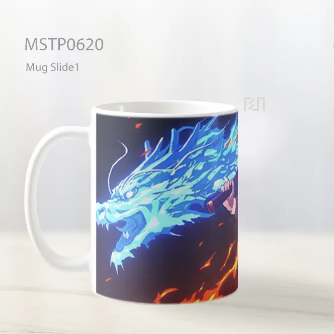 Demon Slayer Tanjiro Naga Api Mug MSTP0620 - All-side / Desain