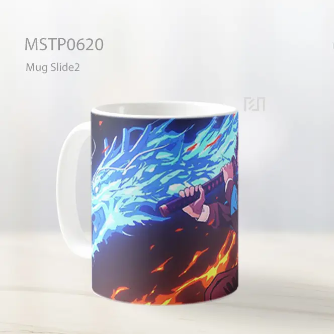 Demon Slayer Tanjiro Naga Api Mug MSTP0620 - All-side / Desain