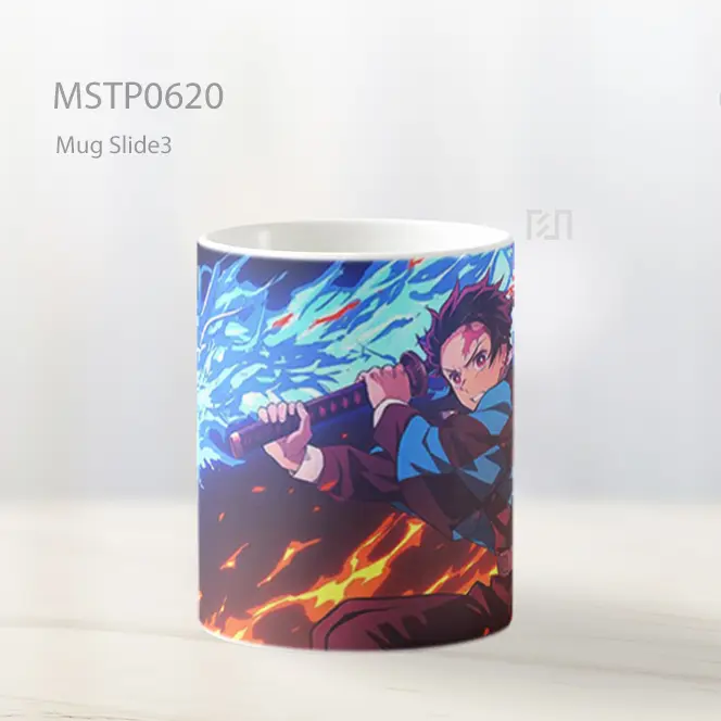 Demon Slayer Tanjiro Naga Api Mug MSTP0620 - All-side / Desain