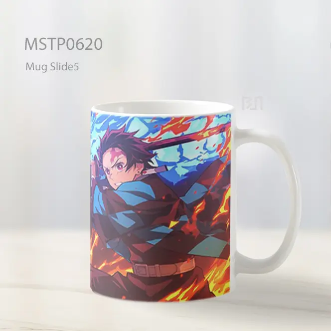 Demon Slayer Tanjiro Naga Api Mug MSTP0620 - All-side / Desain