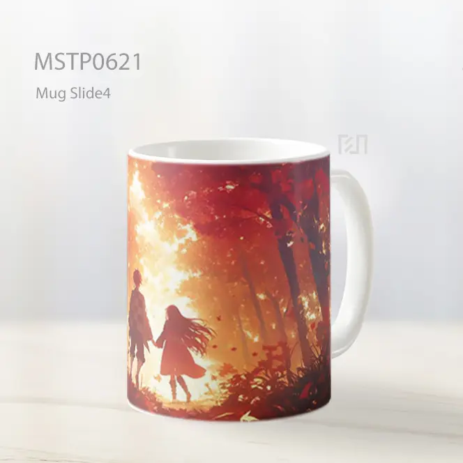 Demon Slayer Tanjiro Nezuko Jalan Musim Gugur Mug MSTP0621