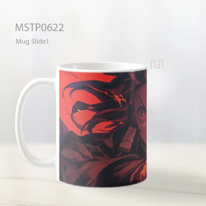 Demon Slayer Tanjiro Pedang Api Mug MSTP0622 - All-side / Desain