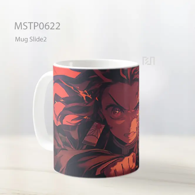Demon Slayer Tanjiro Pedang Api Mug MSTP0622 - All-side / Desain