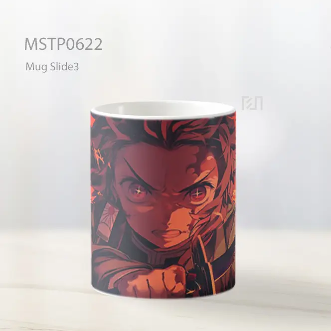 Demon Slayer Tanjiro Pedang Api Mug MSTP0622 - All-side / Desain