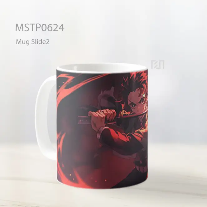 Demon Slayer Tanjiro Semangat Membara Mug MSTP0624 - All-side / Desain