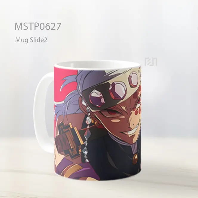 Demon Slayer Tengen Uzui Latar Merah Mug MSTP0627 - All-side / Desain