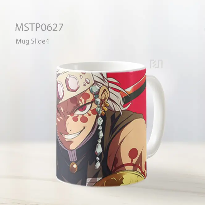 Demon Slayer Tengen Uzui Latar Merah Mug MSTP0627