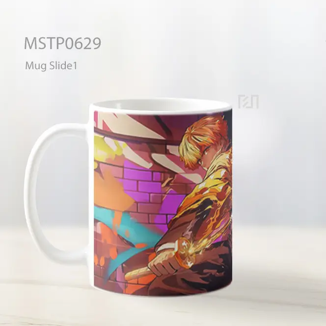 Demon Slayer Zenitsu Agatsuma Kecepatan Tuhan Mug MSTP0629 - All-side / Desain