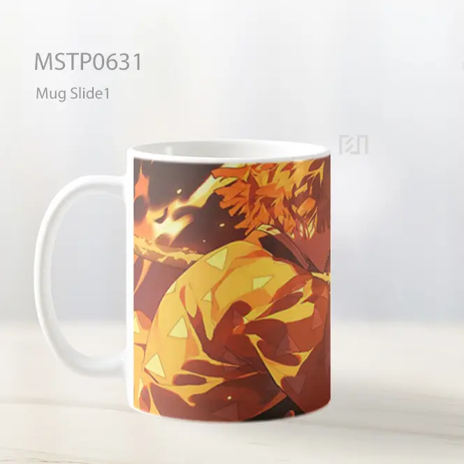 Demon Slayer Zenitsu Dengan Api Mug MSTP0631 - All-side / Desain