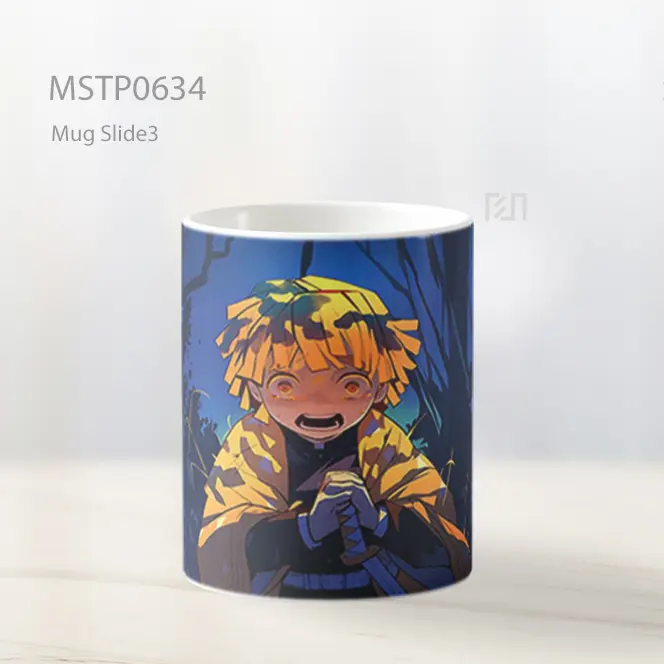 Demon Slayer Zenitsu Scared Forest Mug MSTP0634 - All-side / Desain