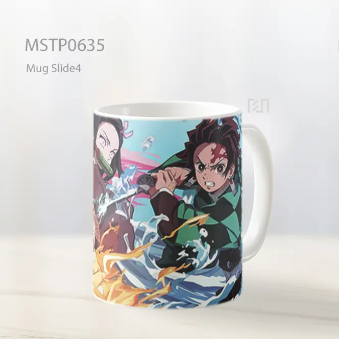 Demon Slayer Zenitsu Tanjiro Nezuko Pertarungan Mug MSTP0635