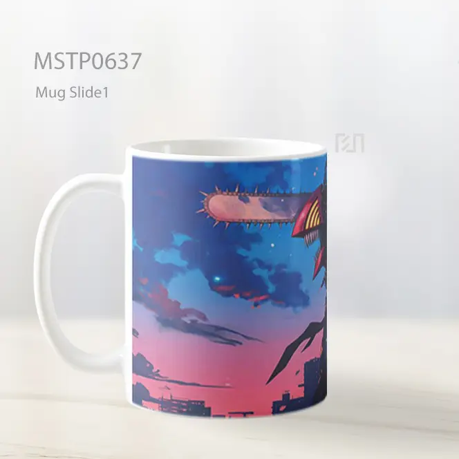 Denji Chainsaw Man Mode Fiend Mug MSTP0637 - All-side / Desain