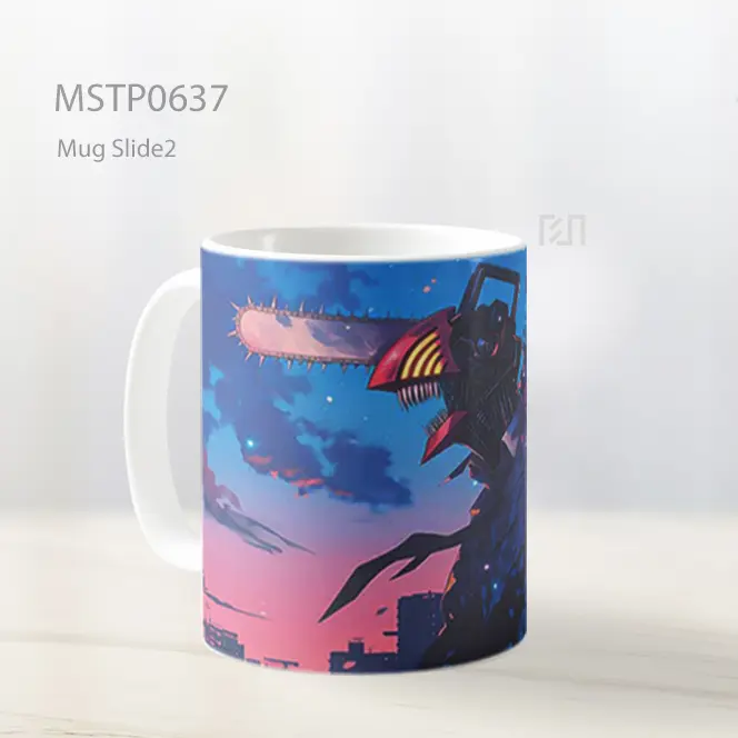 Denji Chainsaw Man Mode Fiend Mug MSTP0637 - All-side / Desain