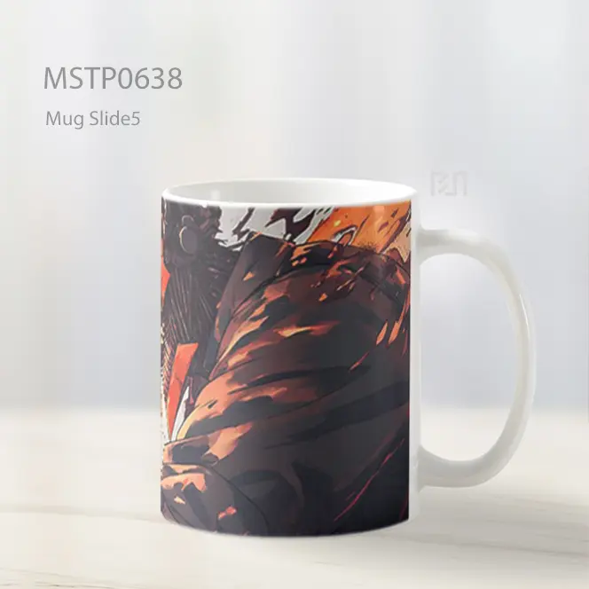Denji Chainsaw Man Niat Berdarah Mug MSTP0638 - All-side / Desain