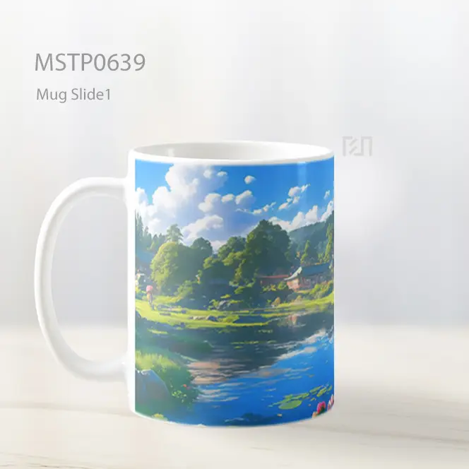 Desa Jepang Tenang Ghibli Ultrawide Mug MSTP0639 - All-side / Desain