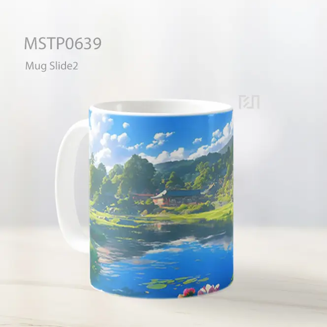 Desa Jepang Tenang Ghibli Ultrawide Mug MSTP0639 - All-side / Desain