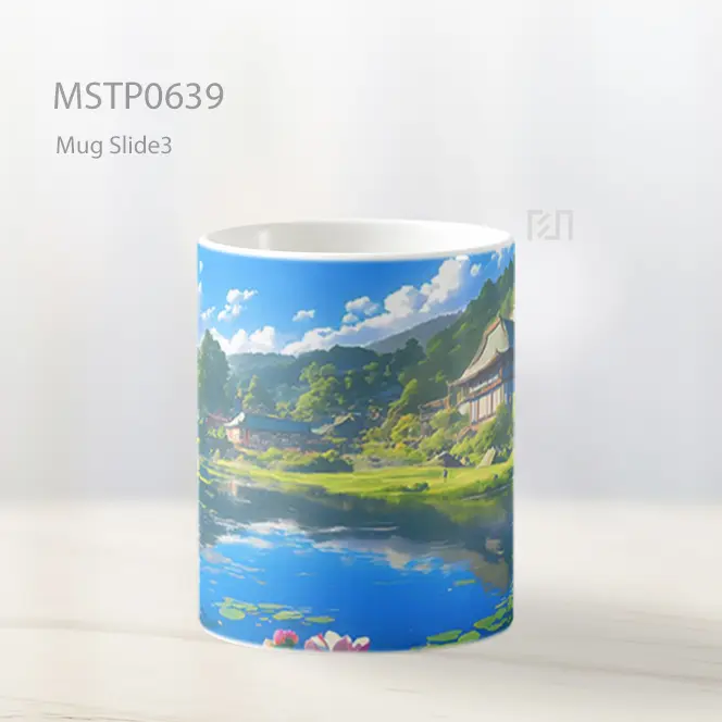 Desa Jepang Tenang Ghibli Ultrawide Mug MSTP0639 - All-side / Desain