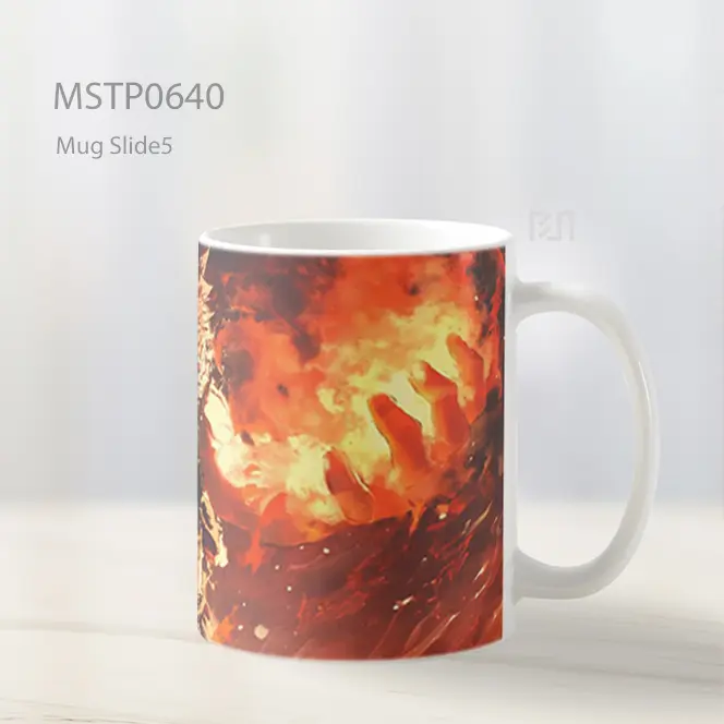 Pendekar Api Di Tengah Kobaran Mug MSTP0640 - Tampak Tengah