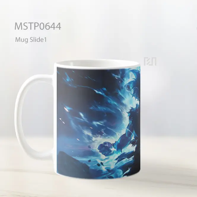 Son Goku Aura Biru Meledak Mug MSTP0644 - All-side / Desain