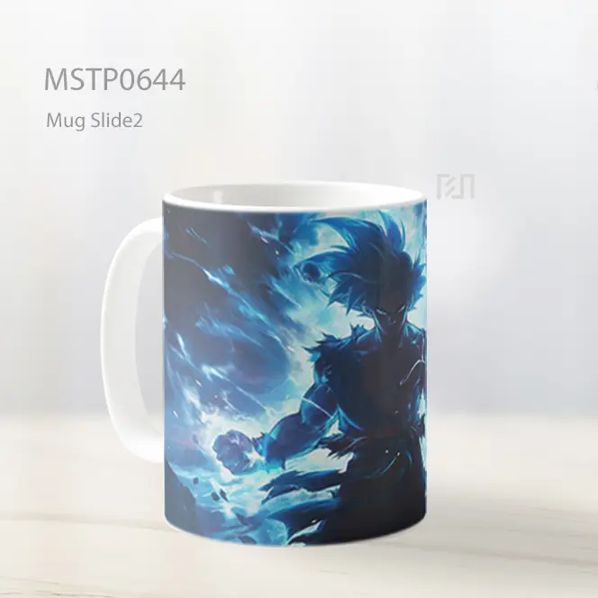 Son Goku Aura Biru Meledak Mug MSTP0644 - All-side / Desain