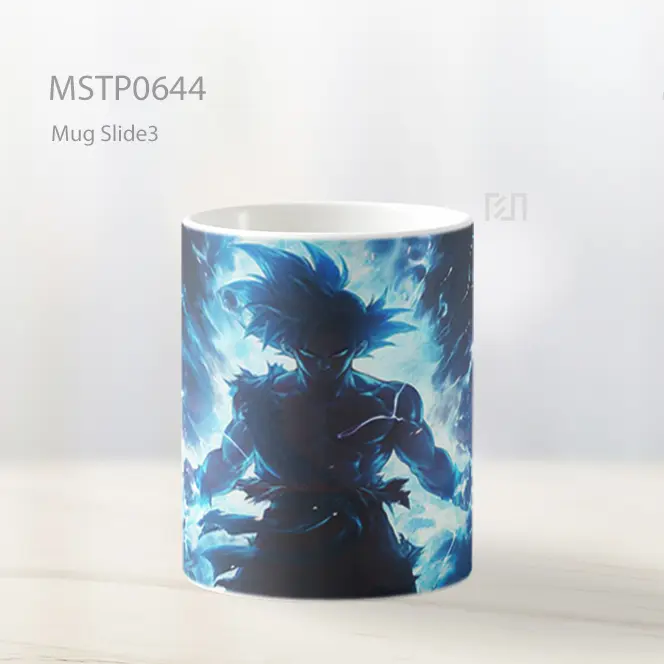 Son Goku Aura Biru Meledak Mug MSTP0644 - All-side / Desain