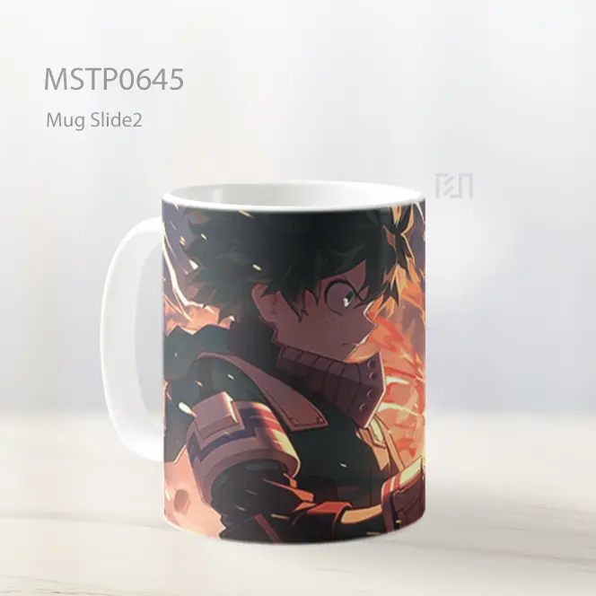 Deku Menghimpun Kekuatan One For All Mug MSTP0645 - All-side / Desain
