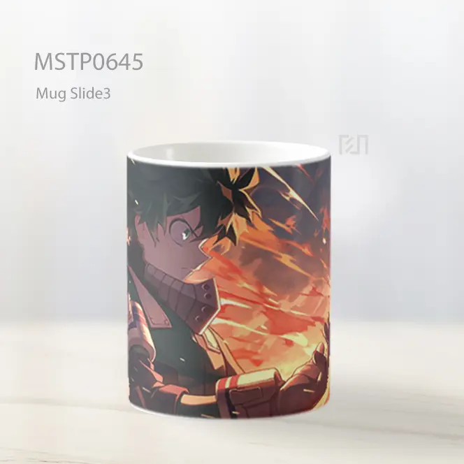 Deku Menghimpun Kekuatan One For All Mug MSTP0645 - All-side / Desain