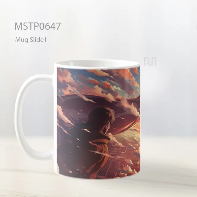 Tangan Raksasa Menembus Langit Senja Mug MSTP0647 - All-side / Desain